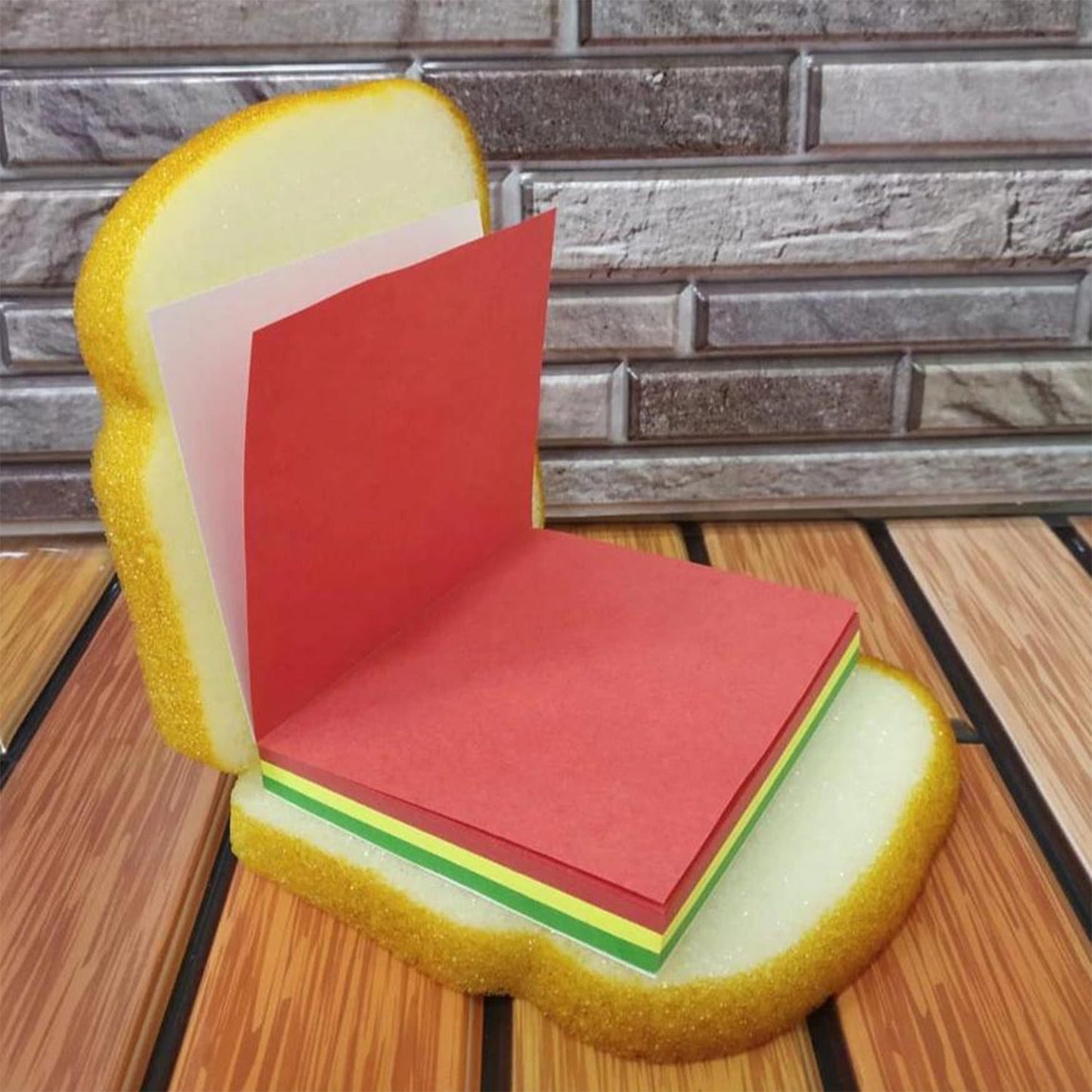 8072 Sandwich Shaped Notepad Sticky Notes Memo Pads Unique Mini Notes (Multicolor)